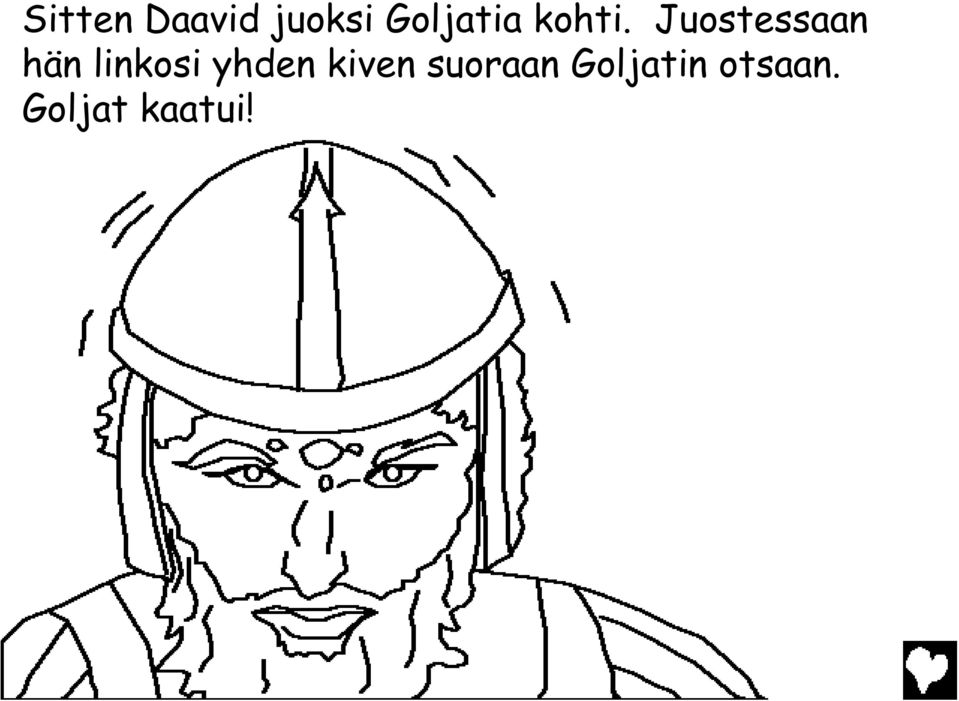 Juostessaan hän linkosi