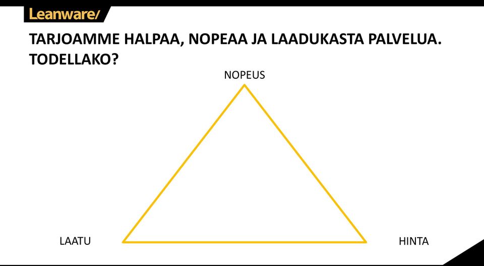 LAADUKASTA PALVELUA.