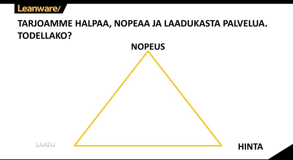 LAADUKASTA PALVELUA.