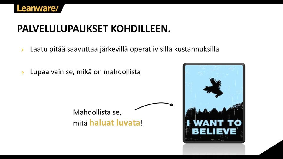 operatiivisilla kustannuksilla Lupaa