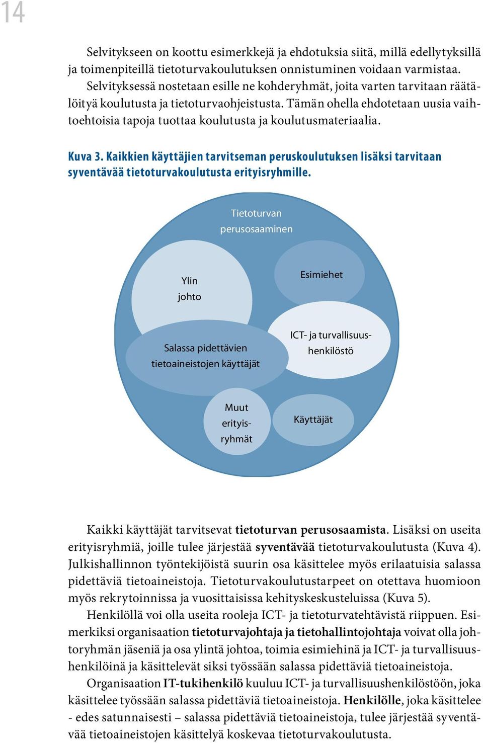 Tämän ohella ehdotetaan uusia vaihtoehtoisia tapoja tuottaa koulutusta ja koulutusmateriaalia. Kuva 3.