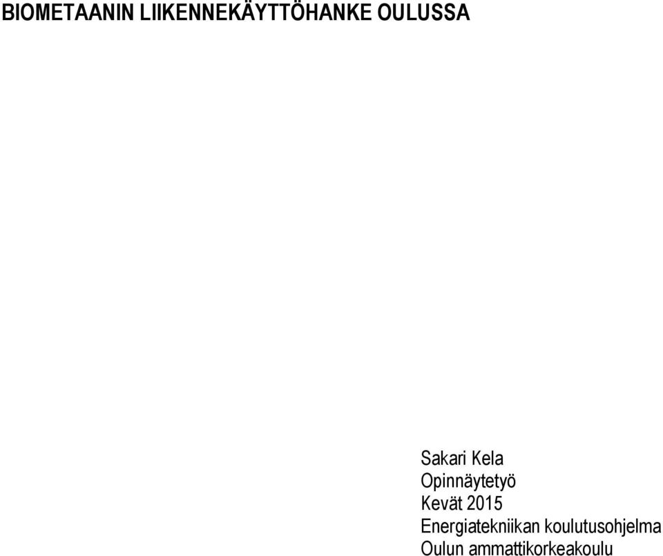 Kevät 2015 Energiatekniikan