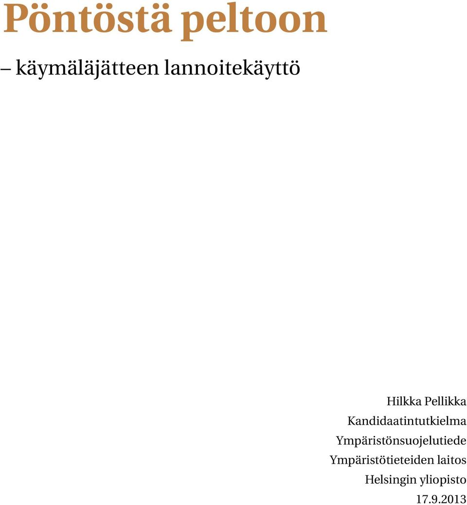 Kandidaatintutkielma
