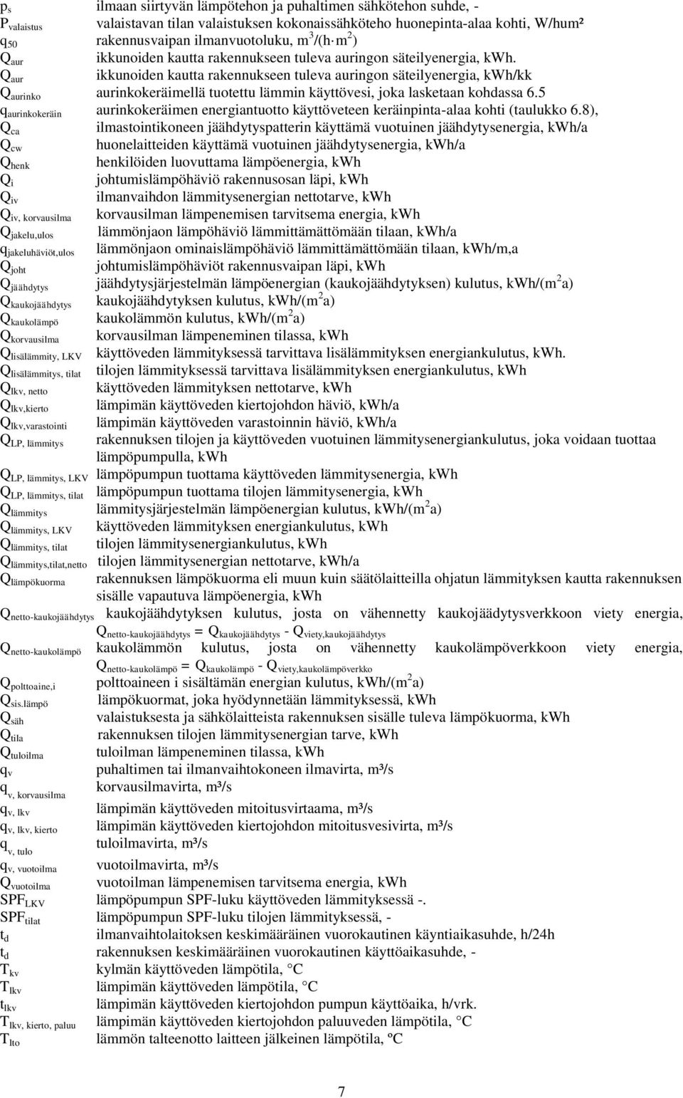 aur ikkunoiden kautta rakennukseen tuleva auringon säteilyenergia, kwh/kk aurinko aurinkokeräimellä tuotettu lämmin käyttövesi, joka lasketaan kohdassa 6.