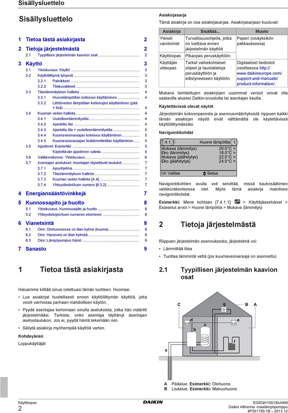 .. 4 3.4 Kuuman veden hallinta... 4 3.4.1 Uudelleenlämmitystila... 4 3.4.2 Ajastettu tila... 4 3.4.3 Ajastettu tila + uudelleenlämmitystila... 5 3.4.4 Kuumavesivaraajan kotisivun käyttäminen... 5 3.4.5 Kuumavesivaraajan lisälämmitintilan käyttäminen.