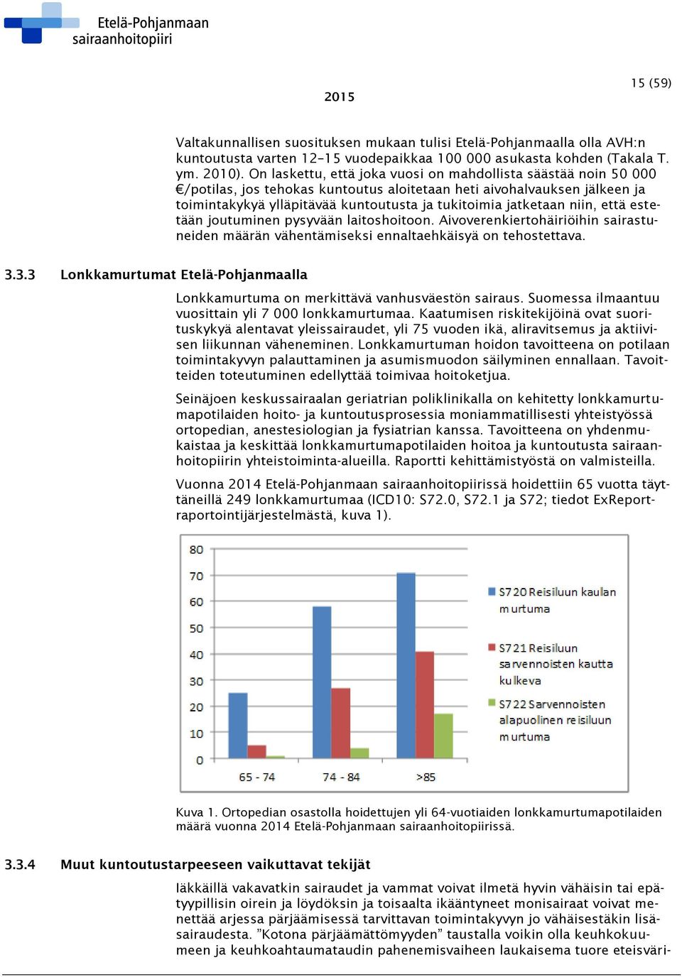 niin, että estetään joutuminen pysyvään laitoshoitoon. Aivoverenkiertohäiriöihin sairastuneiden määrän vähentämiseksi ennaltaehkäisyä on tehostettava. 3.