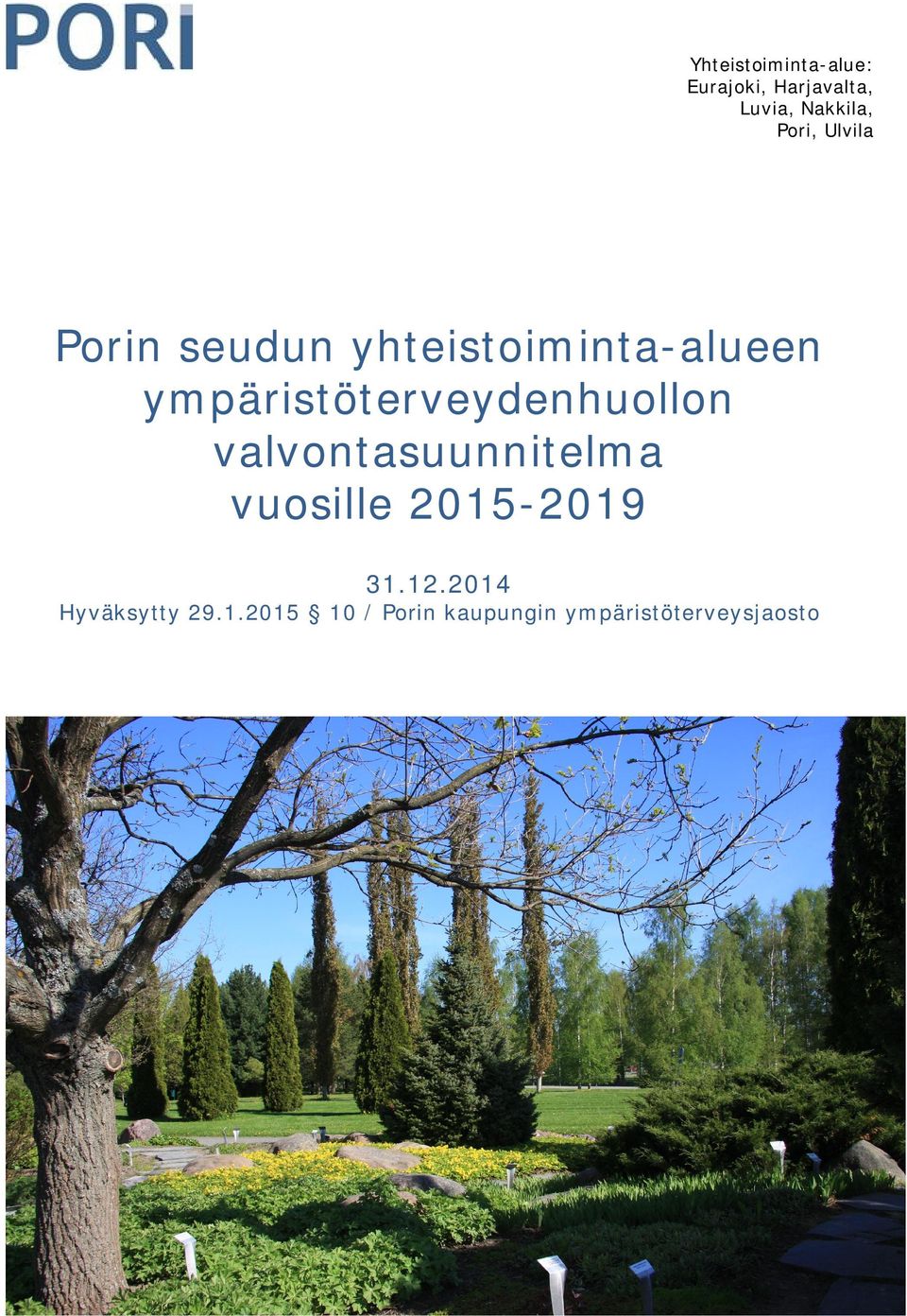 ympäristöterveydenhuollon valvontasuunnitelma vuosille