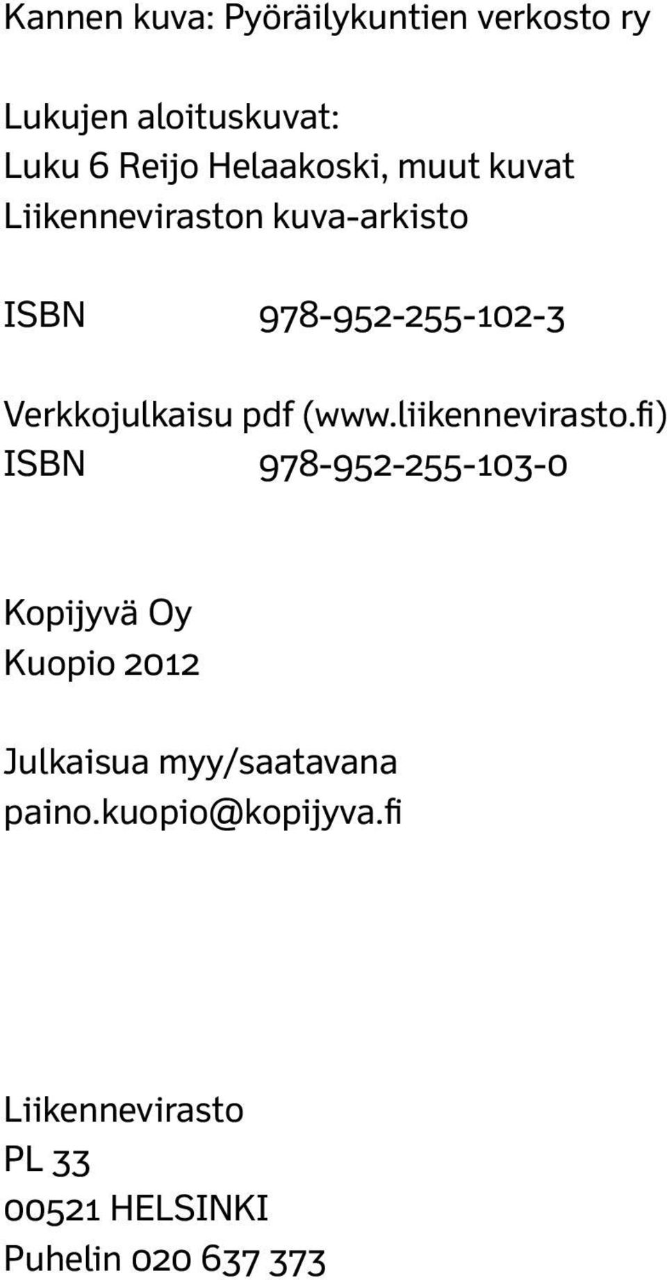 Verkkojulkaisu pdf (www.liikennevirasto.