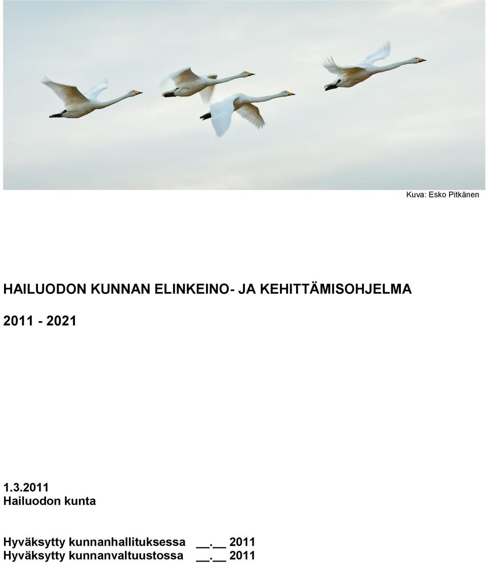 3.2011 Hailuodon kunta Hyväksytty