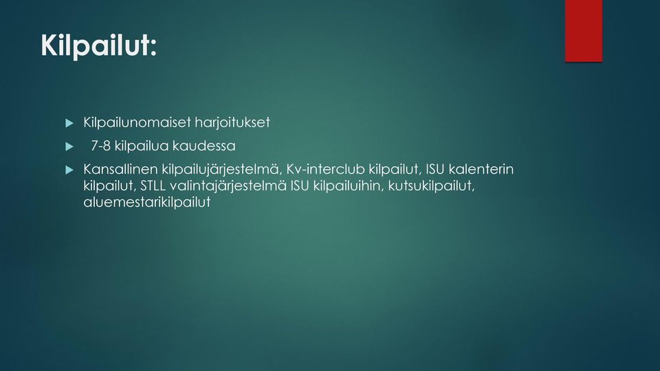 kilpailut, ISU kalenterin kilpailut, STLL