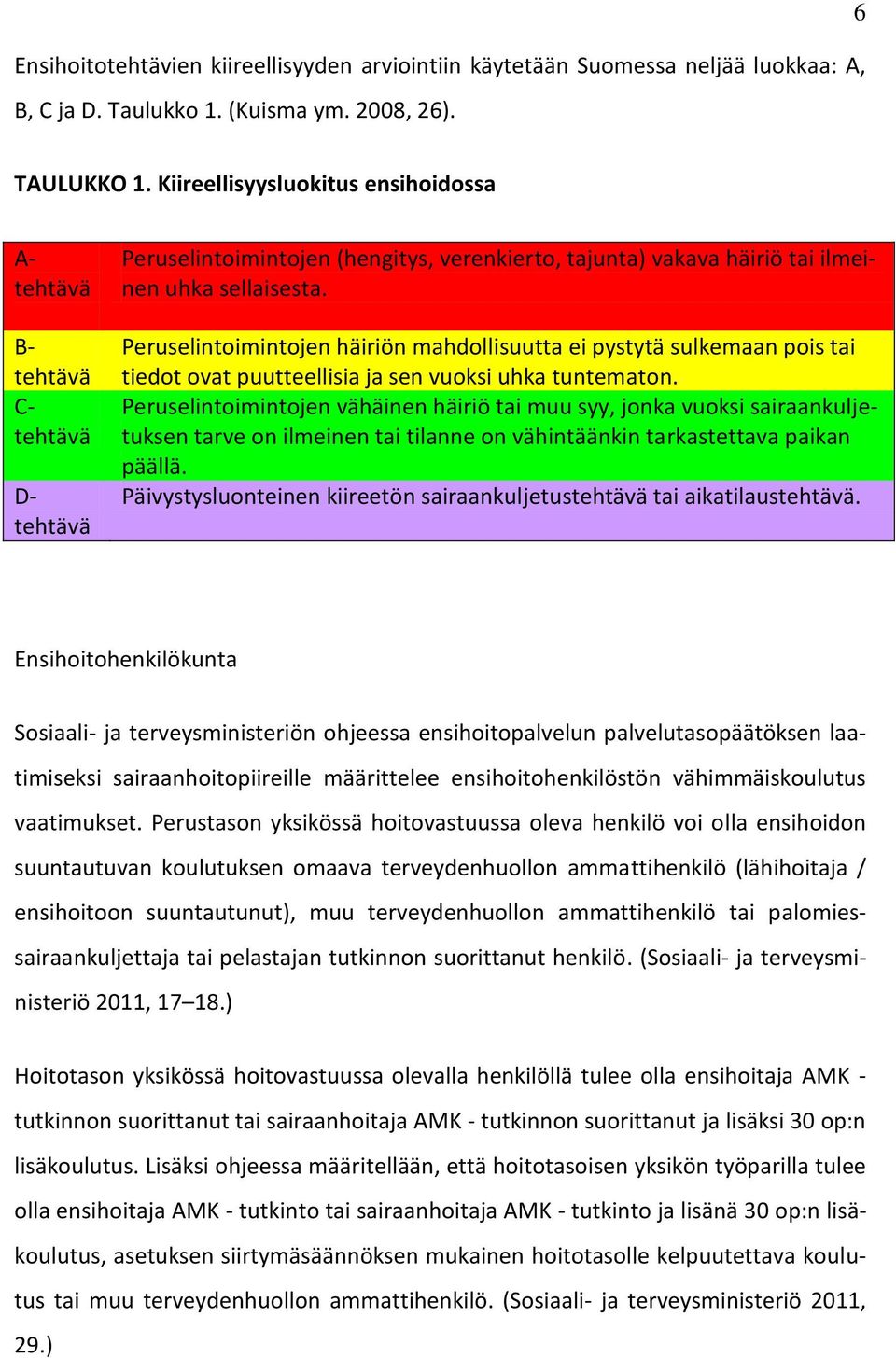 Peruselintoimintojen häiriön mahdollisuutta ei pystytä sulkemaan pois tai tiedot ovat puutteellisia ja sen vuoksi uhka tuntematon.