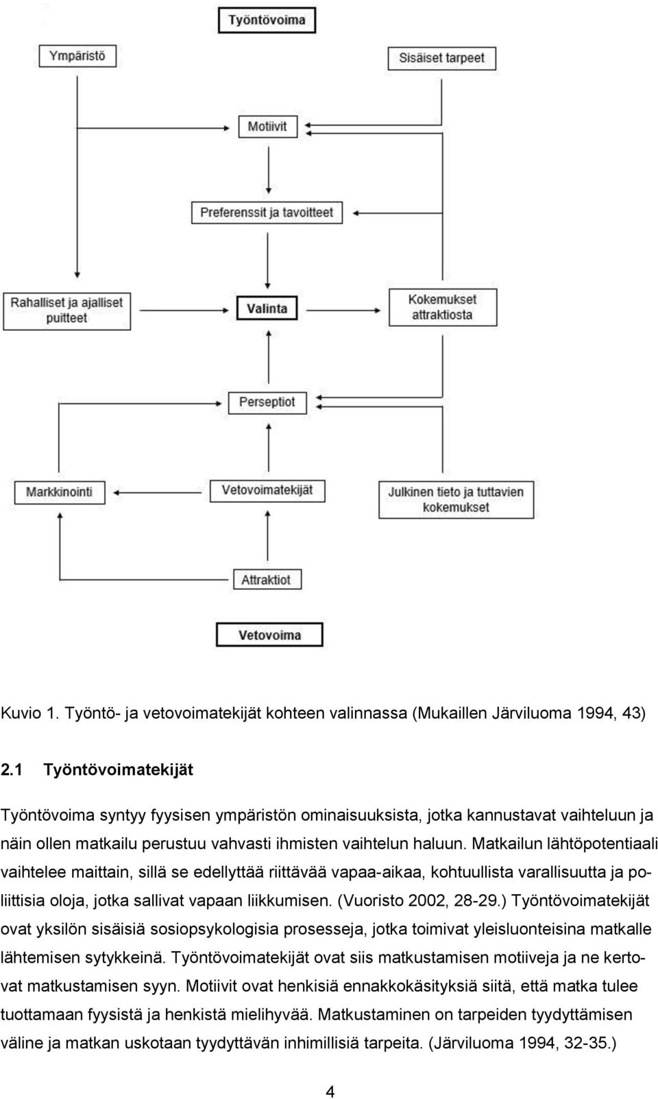 Matkailun lähtöpotentiaali vaihtelee maittain, sillä se edellyttää riittävää vapaa-aikaa, kohtuullista varallisuutta ja poliittisia oloja, jotka sallivat vapaan liikkumisen. (Vuoristo 2002, 28-29.