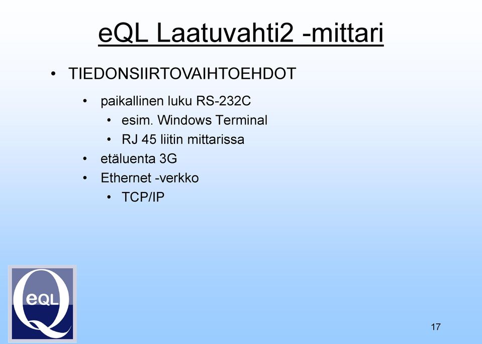 Windows Terminal RJ 45 liitin