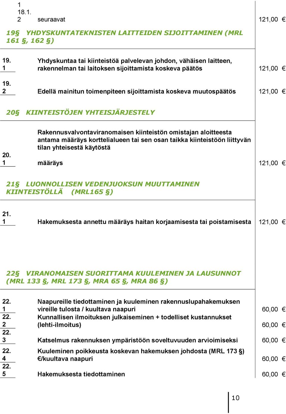 Edellä mainitun toimenpiteen sijoittamista koskeva muutospäätös,00 0 KIINTEISTÖJEN YHTEISJÄRJESTELY Rakennusvalvontaviranomaisen kiinteistön omistajan aloitteesta antama määräys korttelialueen tai