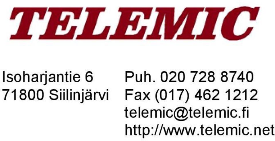 Siilinjärvi Fax (017) 462