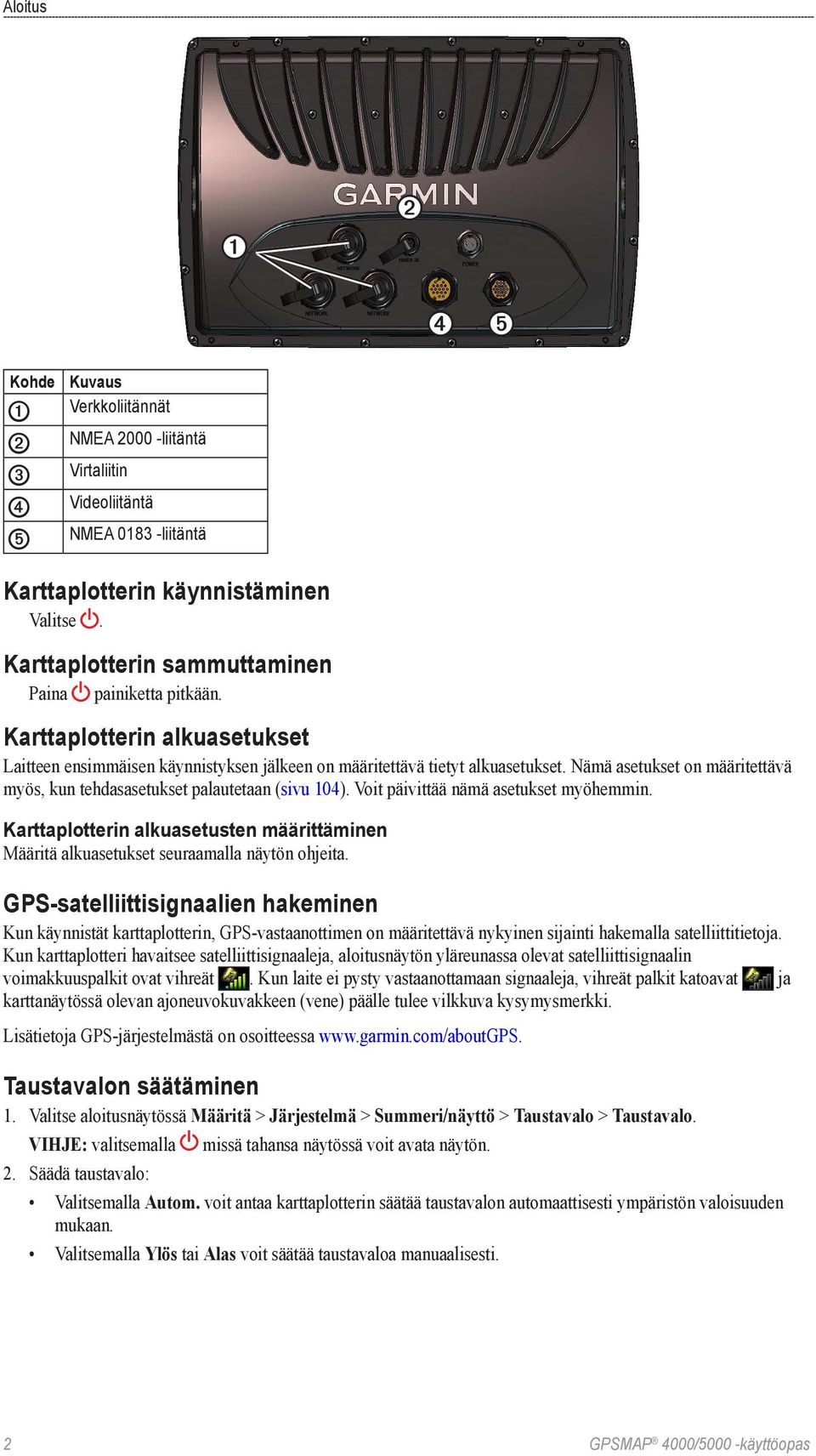 Nämä asetukset on määritettävä myös, kun tehdasasetukset palautetaan (sivu 104). Voit päivittää nämä asetukset myöhemmin.