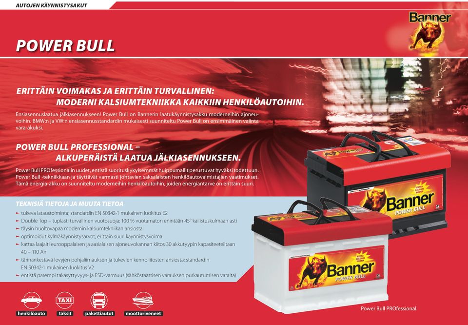 POWER BULL PROFESSIONAL ALKUPERÄISTÄ LAATUA JÄLKIASENNUKSEEN. Power Bull PROfessionalin uudet, entistä suorituskykyisemmät huippumallit perustuvat hyväksi todettuun.