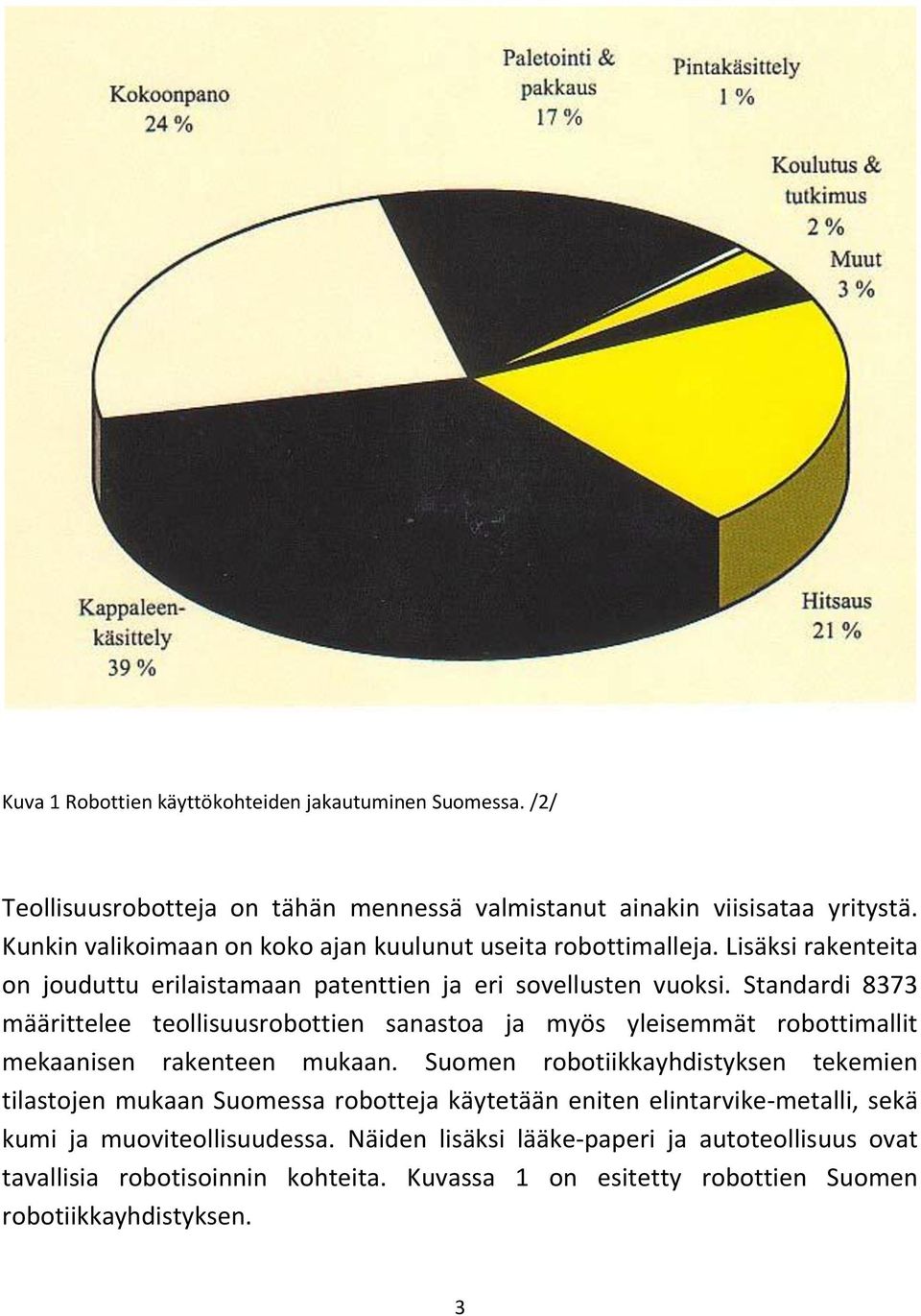 Standardi 8373 määrittelee teollisuusrobottien sanastoa ja myös yleisemmät robottimallit mekaanisen rakenteen mukaan.