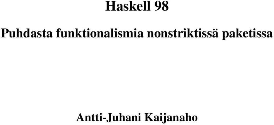 nonstriktissä