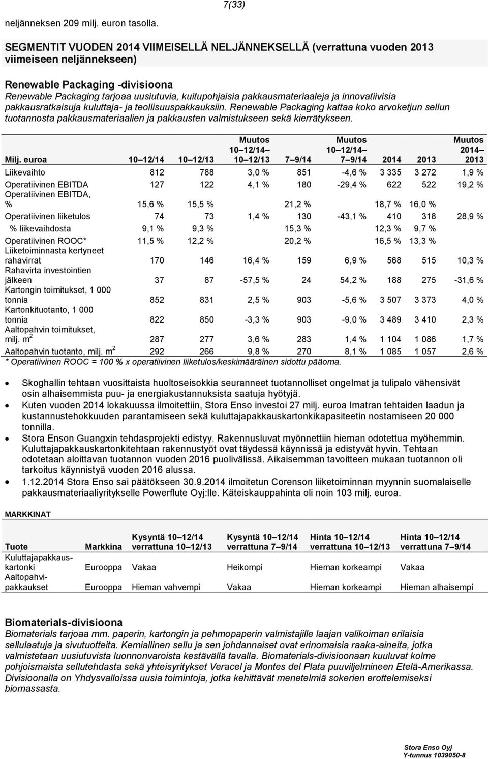 pakkausmateriaaleja ja innovatiivisia pakkausratkaisuja kuluttaja- ja teollisuuspakkauksiin.