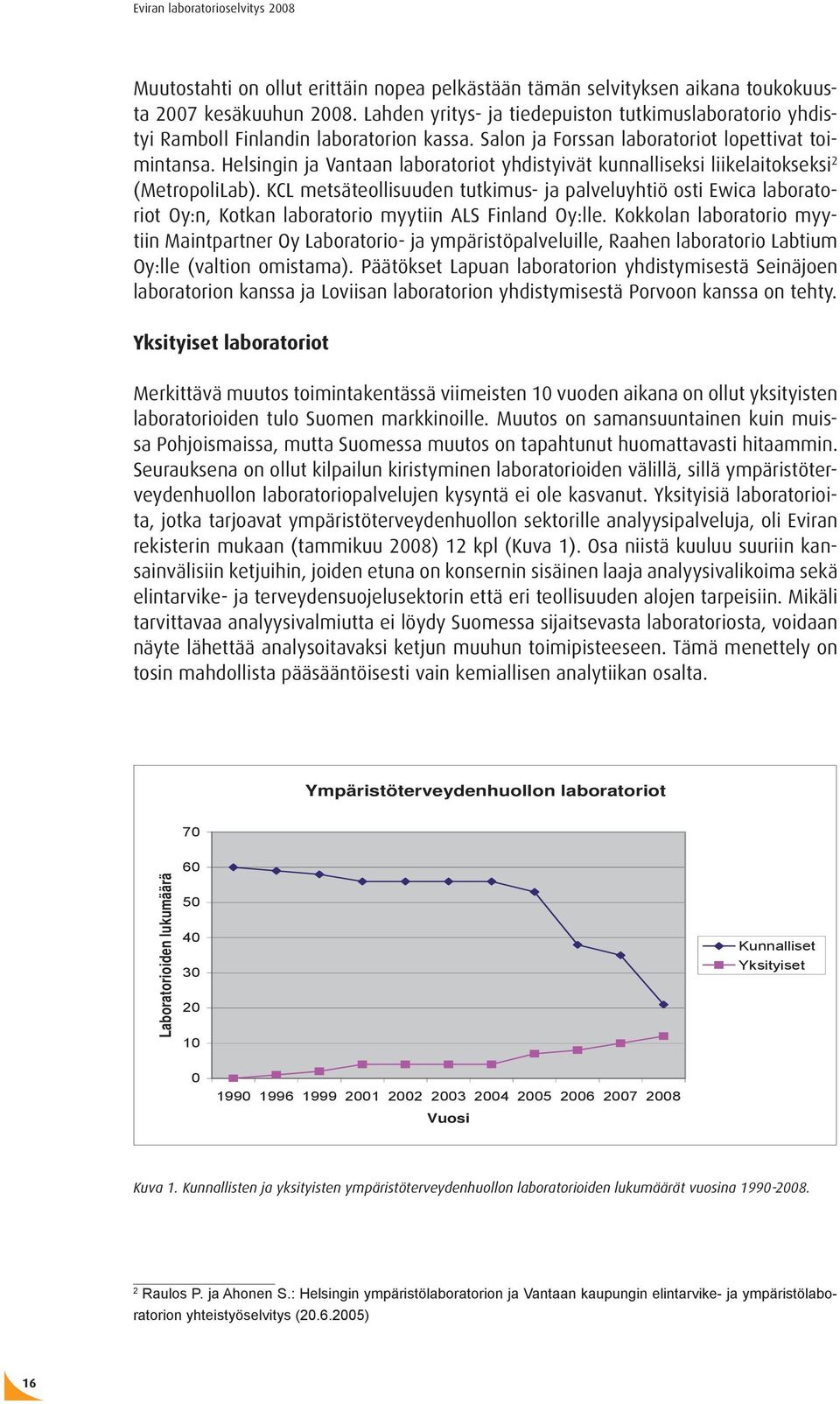 Helsingin ja Vantaan laboratoriot yhdistyivät kunnalliseksi liikelaitokseksi 2 (MetropoliLab).