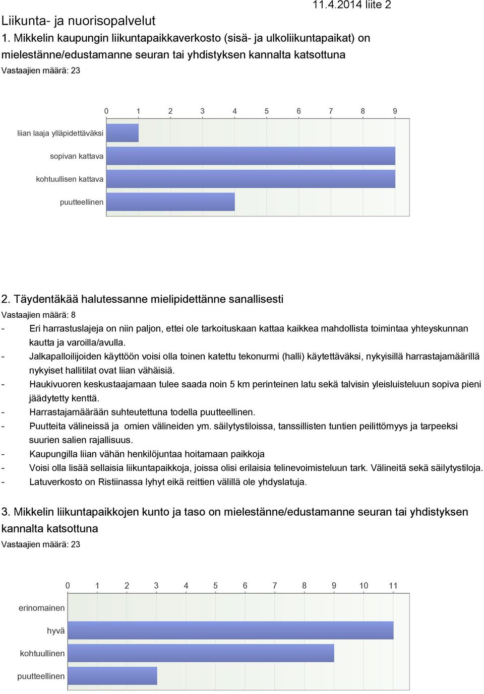 ylläpidettäväksi sopivan kattava kohtuullisen kattava puutteellinen 2.