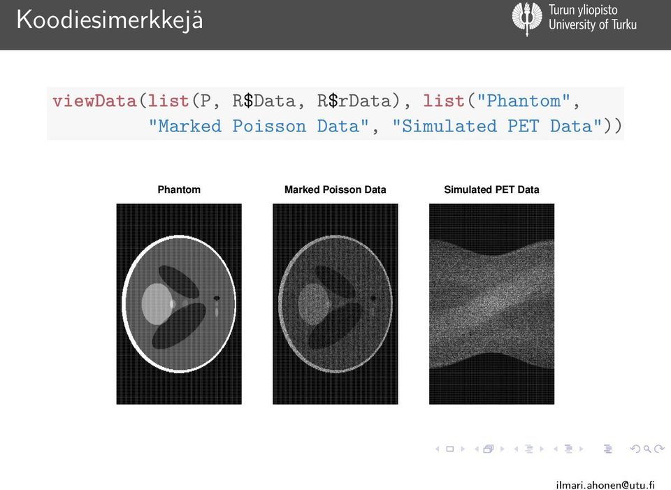 "Marked Poisson Data", "Simulated PET