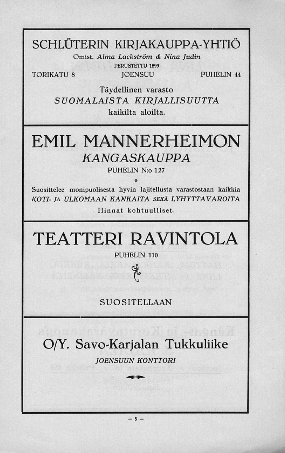 kaikilta aloilta.