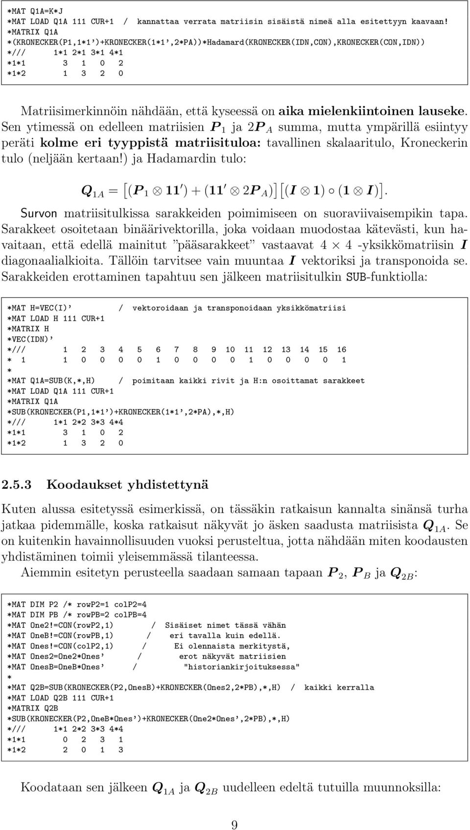 mielenkiintoinen lauseke.