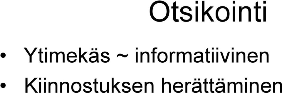 informatiivinen