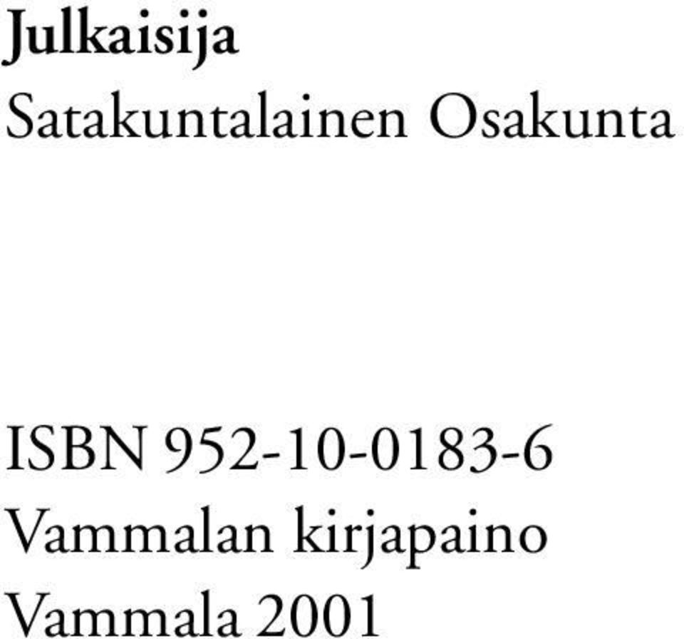 Osakunta ISBN