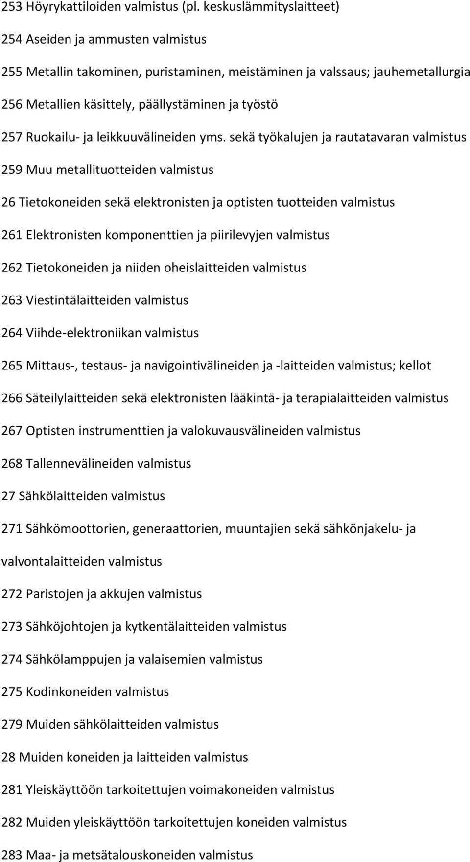 Ruokailu- ja leikkuuvälineiden yms.