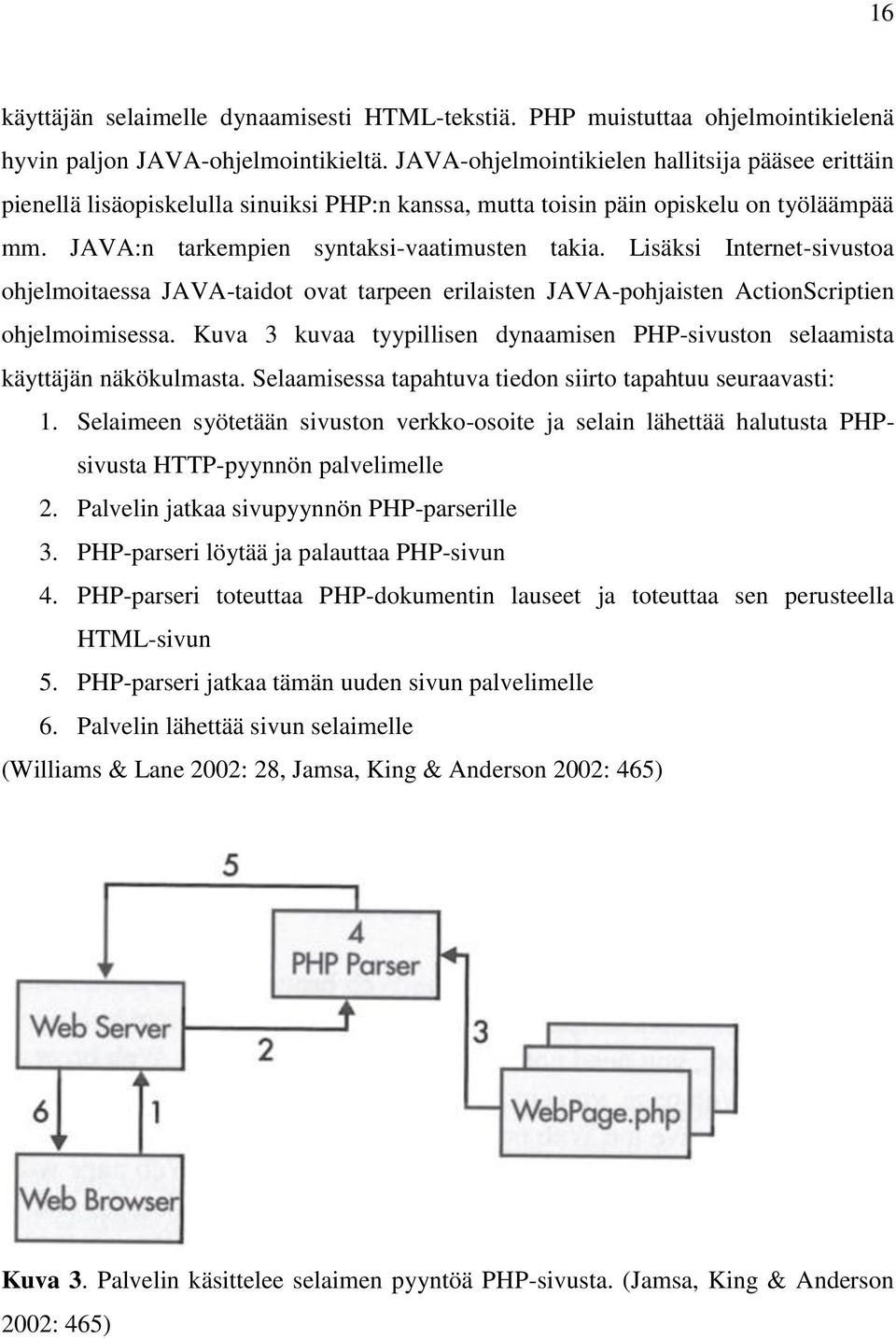 Lisäksi Internet-sivustoa ohjelmoitaessa JAVA-taidot ovat tarpeen erilaisten JAVA-pohjaisten ActionScriptien ohjelmoimisessa.