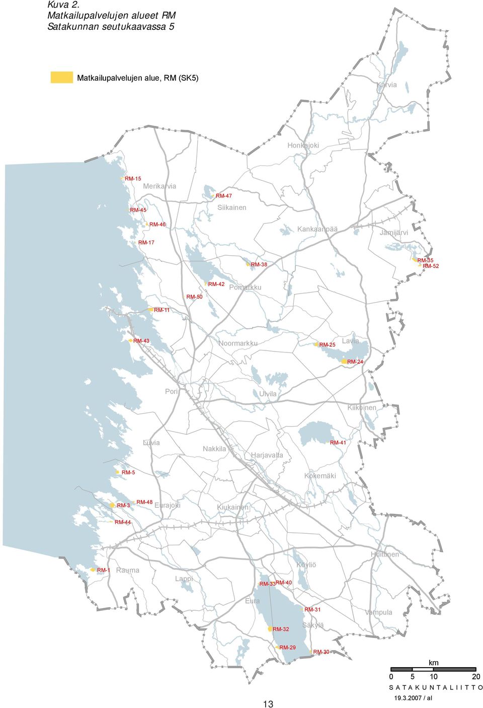 RM-45 RM-47 Siikainen RM-17 RM-46 Kankaanpää Jämijärvi RM-38 RM-35 RM-52 RM-50 RM-42 Pomarkku RM-11 RM-43 Noormarkku RM-25