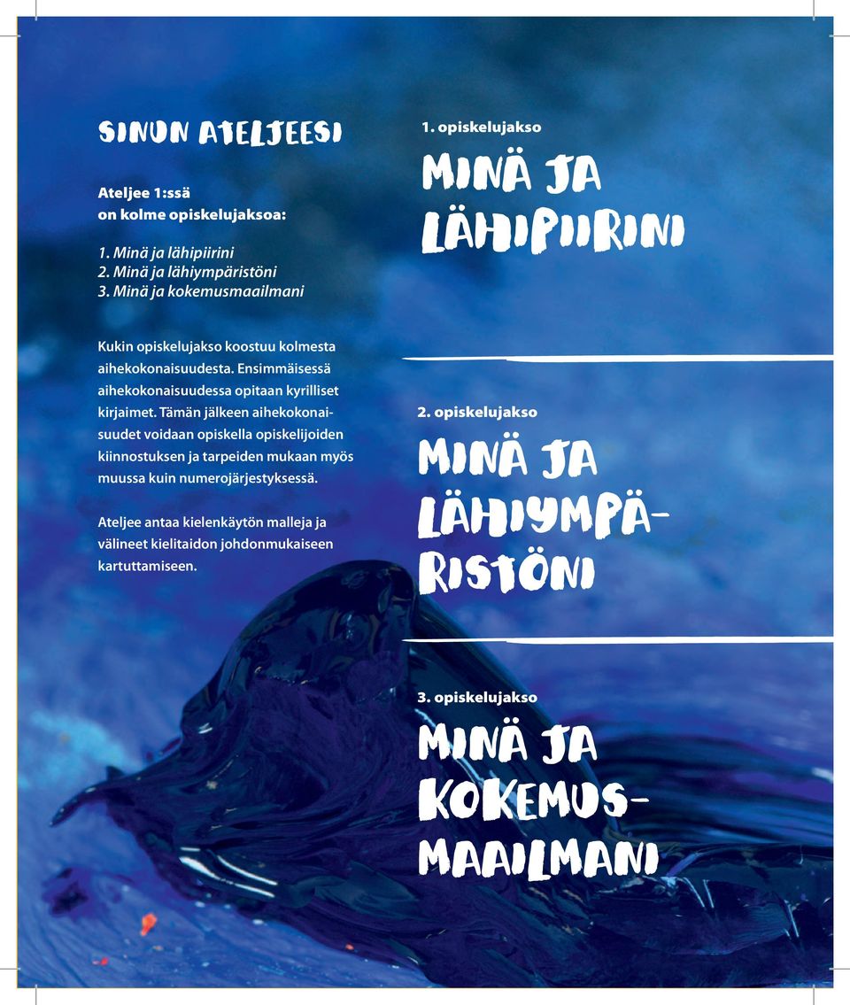 Ensimmäisessä aihekokonaisuudessa opitaan kyrilliset kirjaimet.