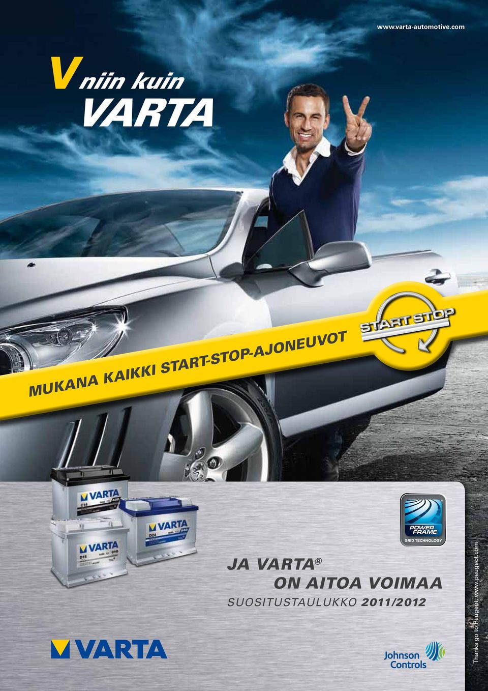 Start-Stop-ajoneuvot JA VARTA ON