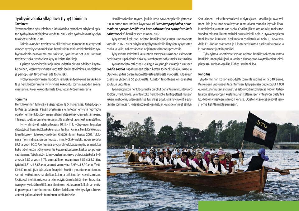 Toimintavuoden tavoitteena oli kohdistaa toimenpiteitä erityisesti vuoden tyhy-kyselyn tuloksissa havaittuihin kehittämiskohteisiin: työhyvinvoinnin näkökulma muutoksissa, työn keskeiset ja