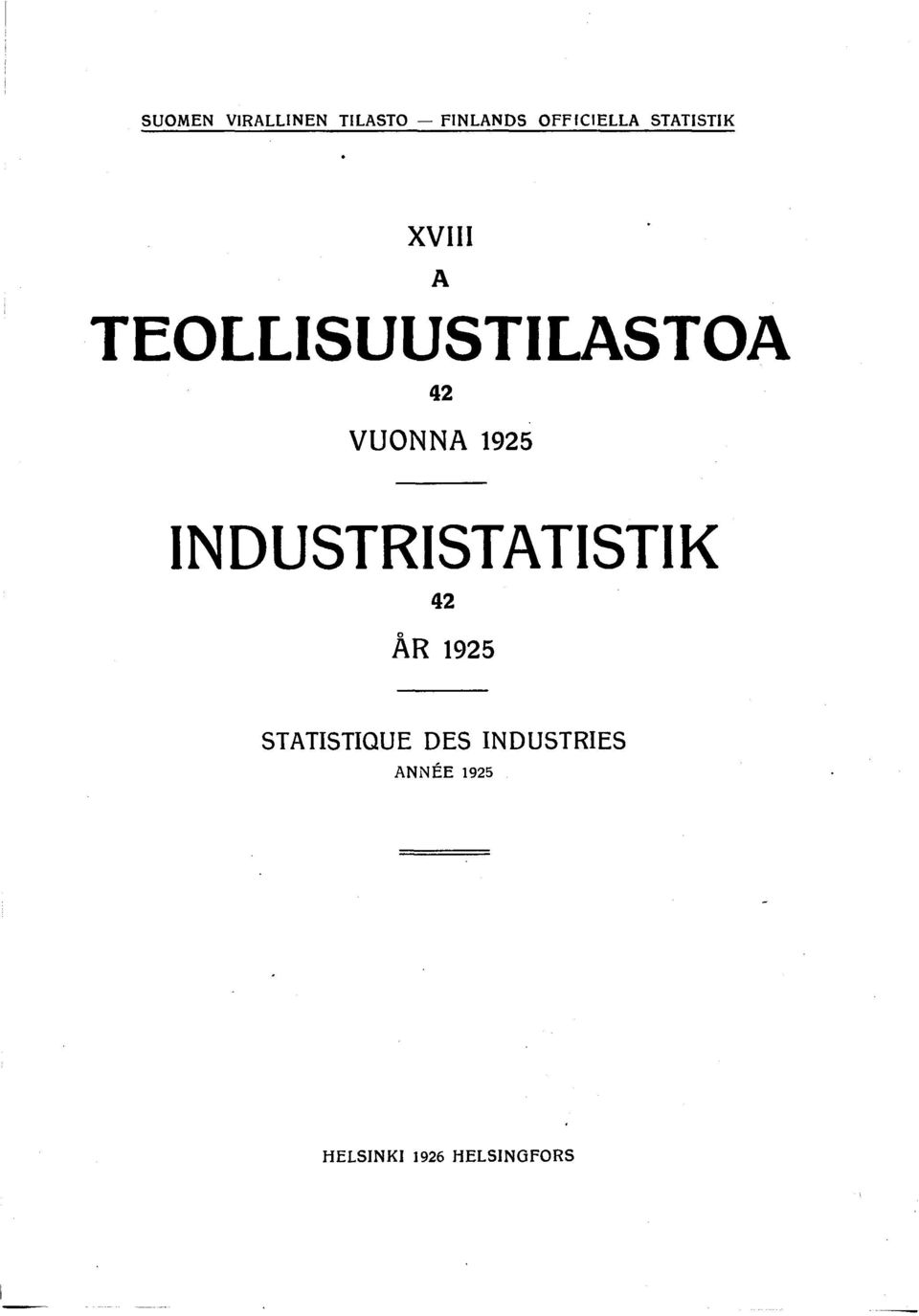 95 INDUSTRISTATISTIK 4 ÂR 95 STATISTIQUE D E S