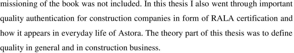 construction companies in form of RALA certification and how it appears in