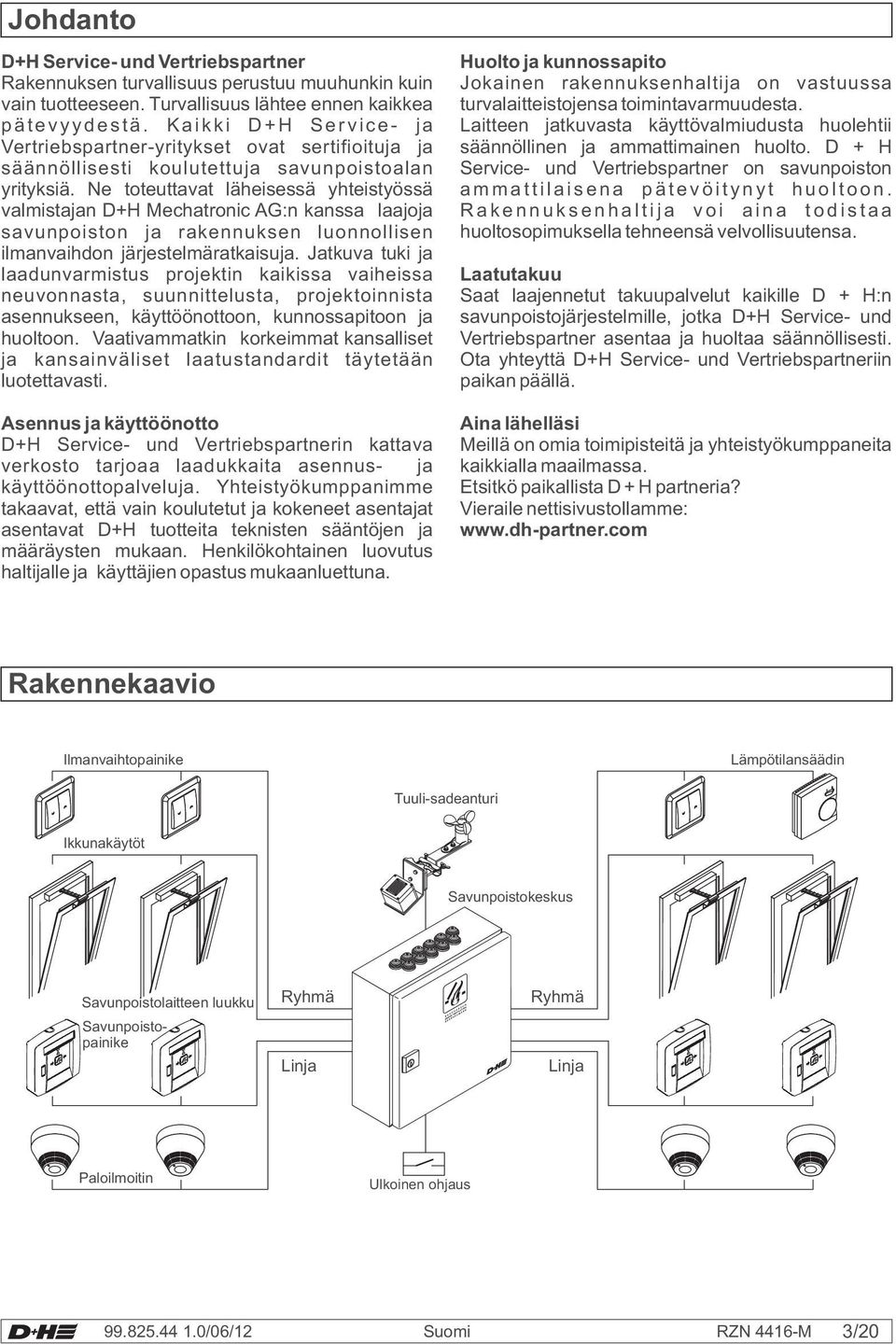 Ne toteuttavat läheisessä yhteistyössä valmistajan D+H Mechatronic AG:n kanssa laajoja savunpoiston ja rakennuksen luonnollisen ilmanvaihdon järjestelmäratkaisuja.