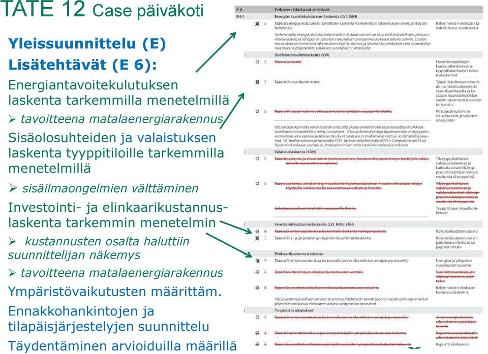 välttäminen Investointi- ja elinkaarikustannuslaskenta tarkemmin menetelmin kustannusten osalta haluttiin suunnittelijan näkemys