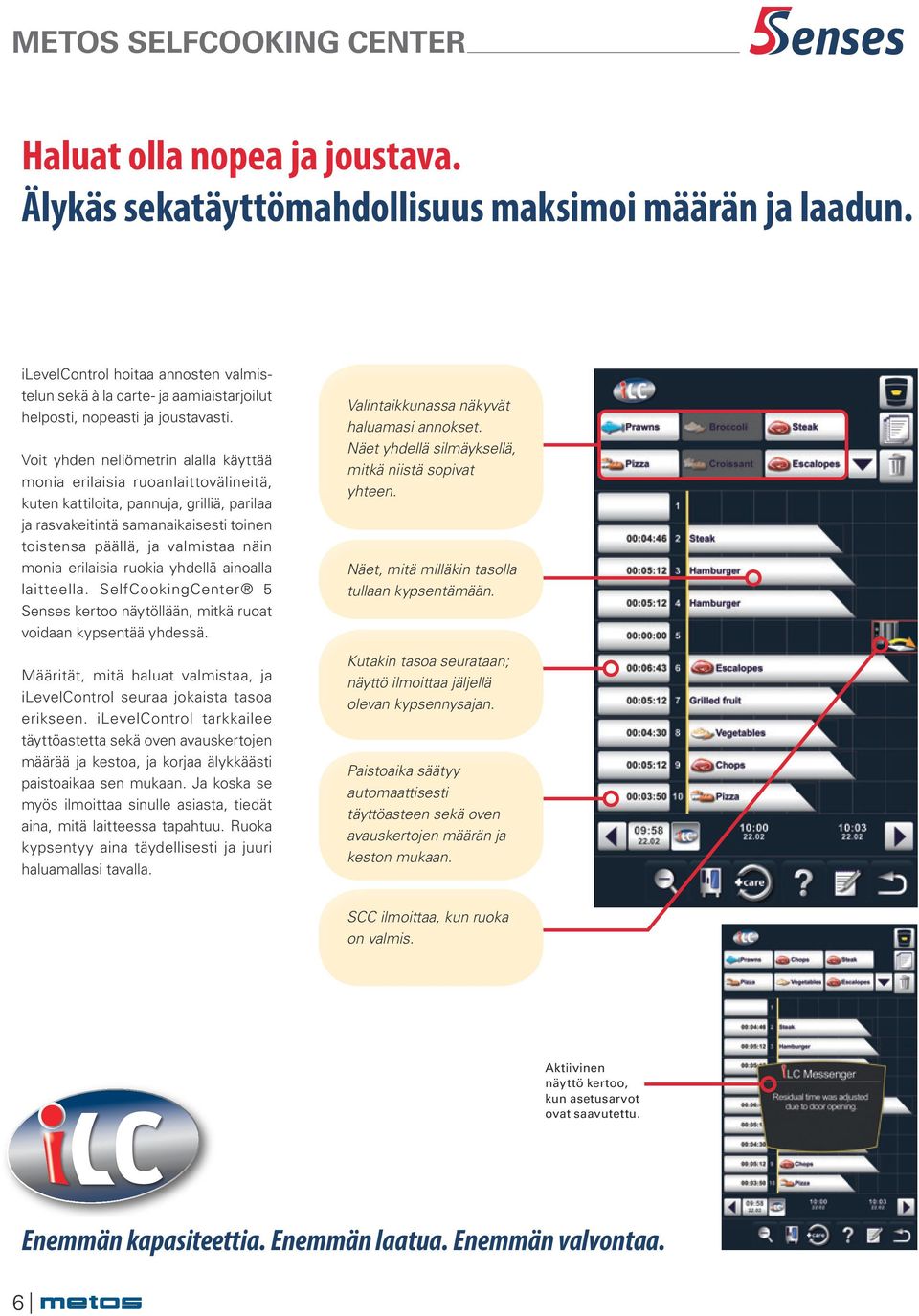 Voit yhden neliömetrin alalla käyttää monia erilaisia ruoanlaittovälineitä, kuten kattiloita, pannuja, grilliä, parilaa ja rasvakeitintä samanaikaisesti toinen toistensa päällä, ja valmistaa näin