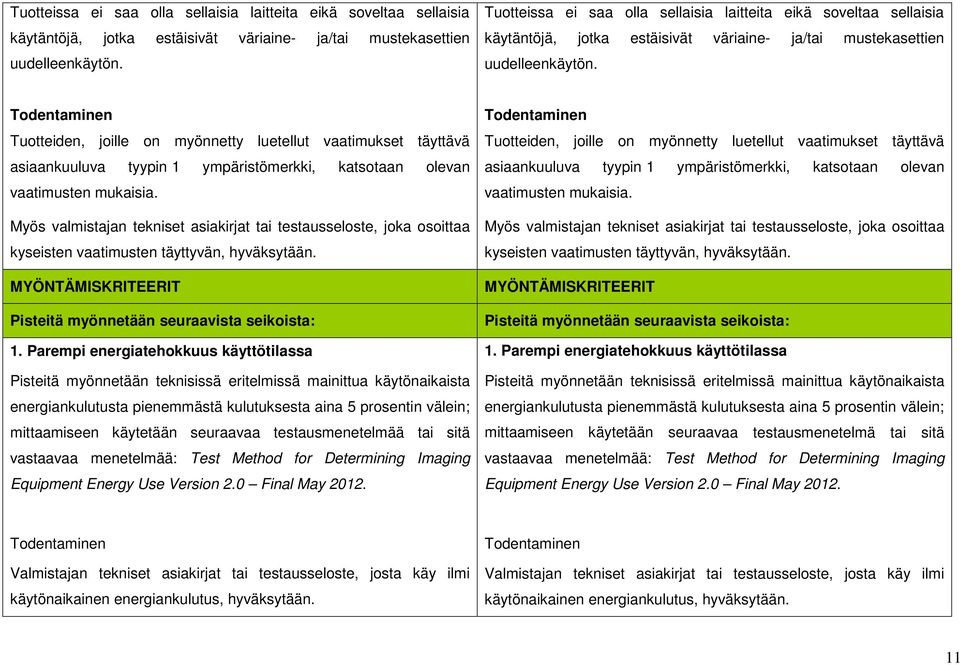 MYÖNTÄMISKRITEERIT Pisteitä myönnetään seuraavista seikoista: 1.