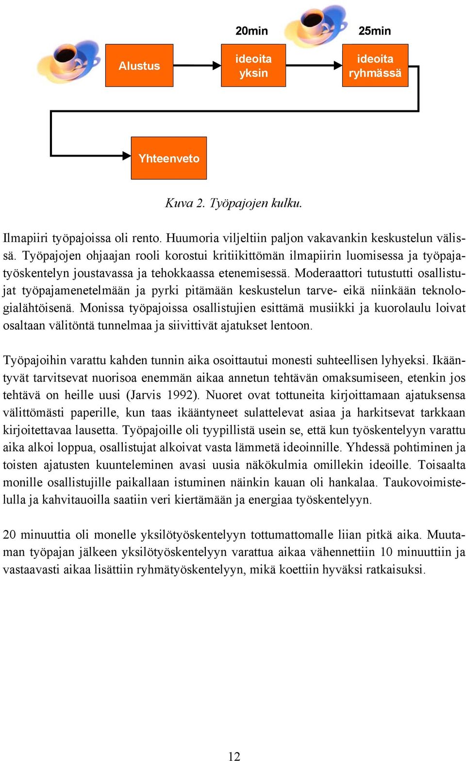 Moderaattori tutustutti osallistujat työpajamenetelmään ja pyrki pitämään keskustelun tarve- eikä niinkään teknologialähtöisenä.