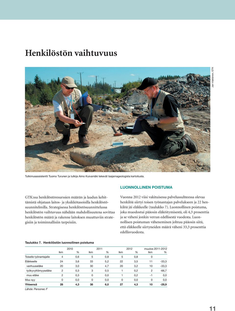 Strategisessa henkilöstösuunnittelussa henkilöstön vaihtuvuus nähdään mahdollisuutena sovittaa henkilöstön määrä ja rakenne laitoksen muuttuviin strategisiin ja toiminnallisiin tarpeisiin.