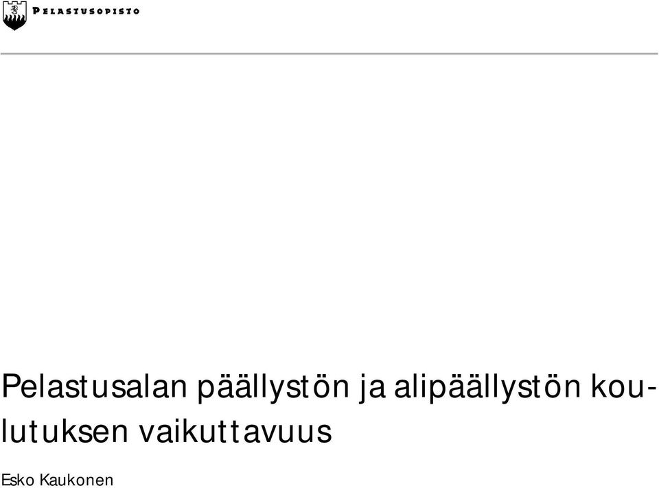 alipäällystön