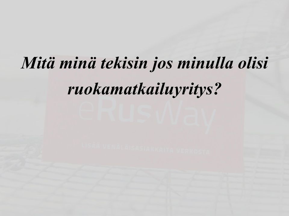 minulla olisi