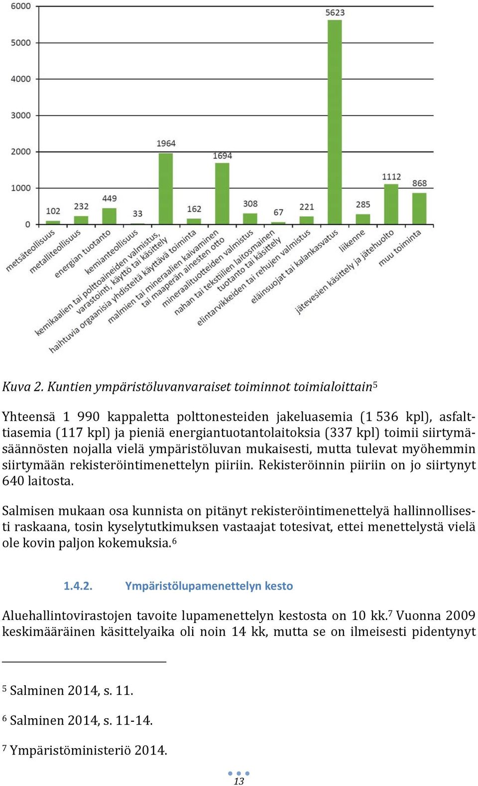 toimii siirtymäsäännösten nojalla vielä ympäristöluvan mukaisesti, mutta tulevat myöhemmin siirtymään rekisteröintimenettelyn piiriin. Rekisteröinnin piiriin on jo siirtynyt 640 laitosta.