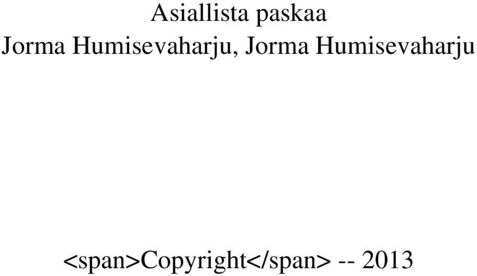 Humisevaharju