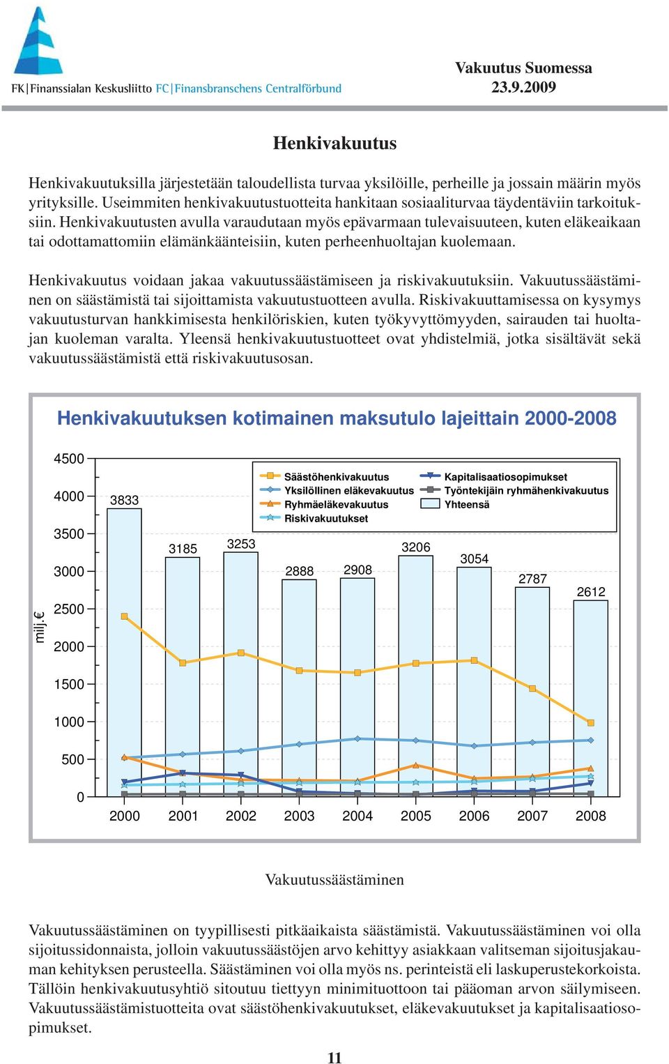 Henkivakuutusten avulla varaudutaan myös epävarmaan tulevaisuuteen, kuten eläkeaikaan tai odottamattomiin elämänkäänteisiin, kuten perheenhuoltajan kuolemaan.